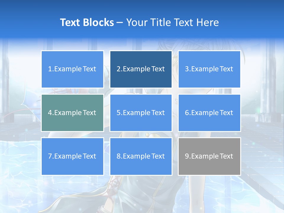 A Man In A Blue Dress Holding A Tennis Racquet PowerPoint Template