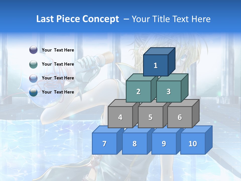 A Man In A Blue Dress Holding A Tennis Racquet PowerPoint Template