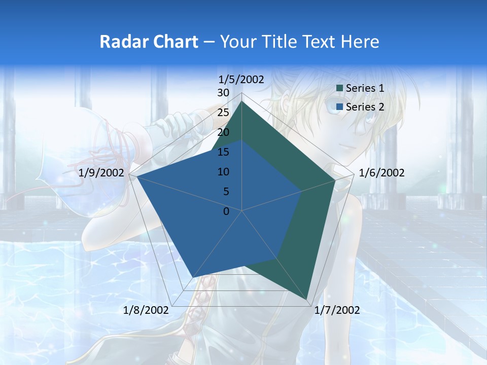 A Man In A Blue Dress Holding A Tennis Racquet PowerPoint Template