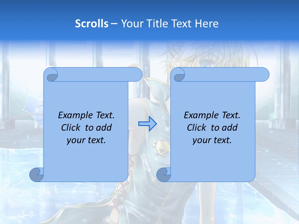 A Man In A Blue Dress Holding A Tennis Racquet PowerPoint Template
