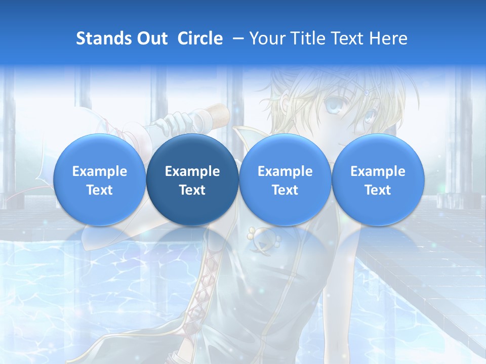 A Man In A Blue Dress Holding A Tennis Racquet PowerPoint Template