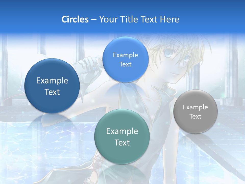 A Man In A Blue Dress Holding A Tennis Racquet PowerPoint Template