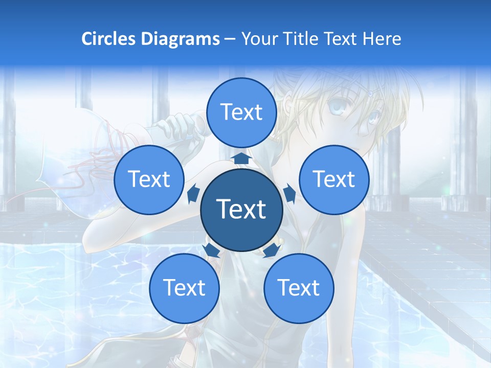 A Man In A Blue Dress Holding A Tennis Racquet PowerPoint Template