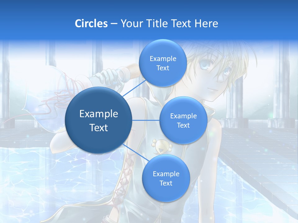 A Man In A Blue Dress Holding A Tennis Racquet PowerPoint Template