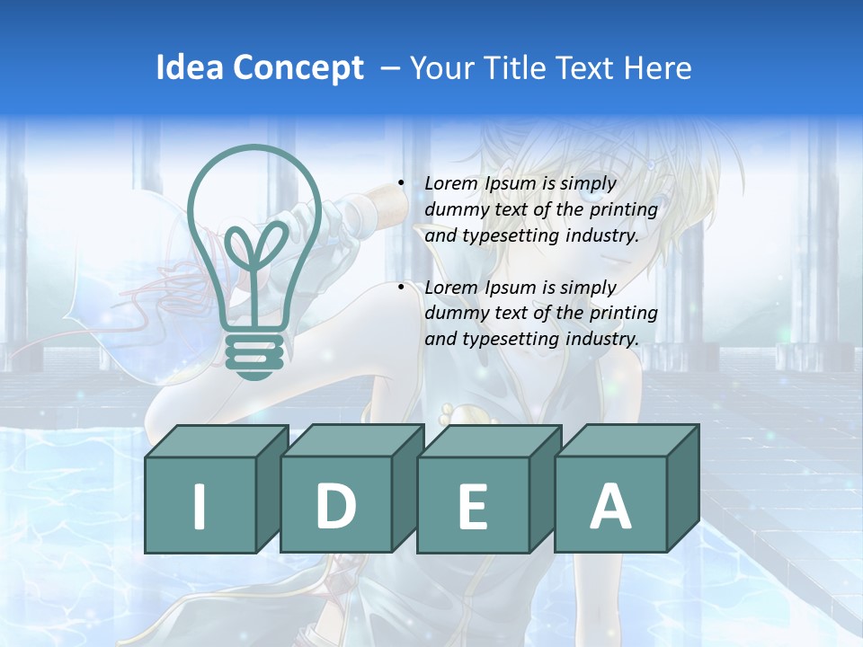 A Man In A Blue Dress Holding A Tennis Racquet PowerPoint Template