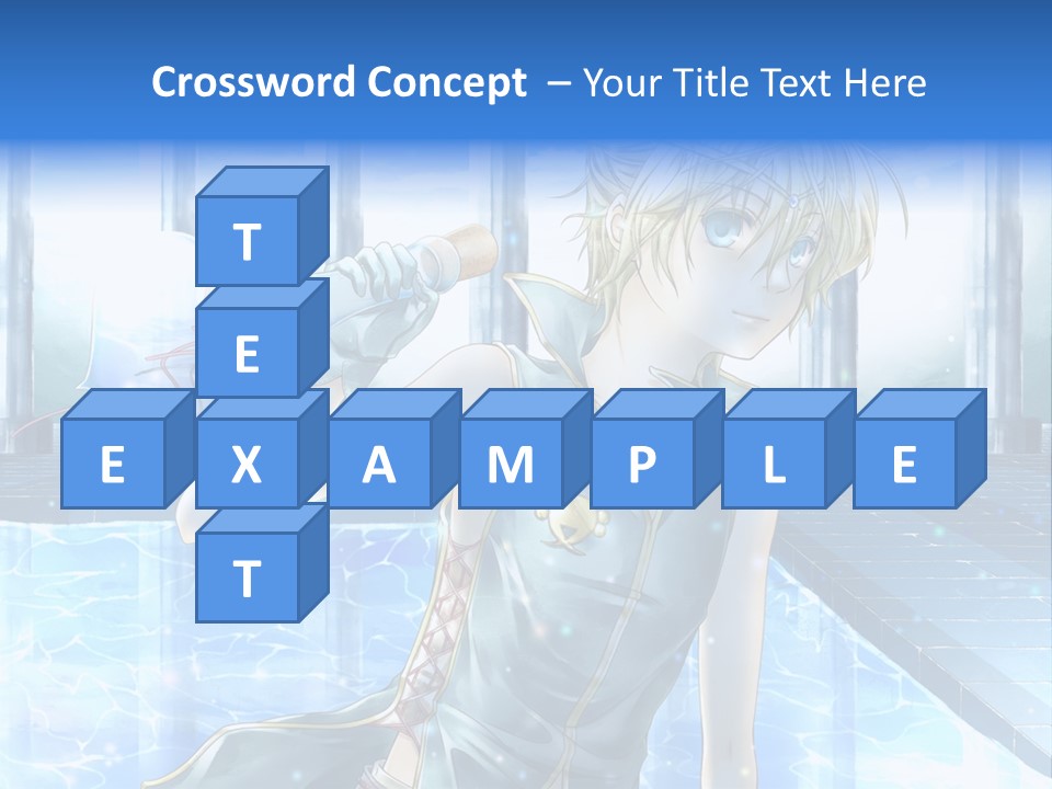 A Man In A Blue Dress Holding A Tennis Racquet PowerPoint Template