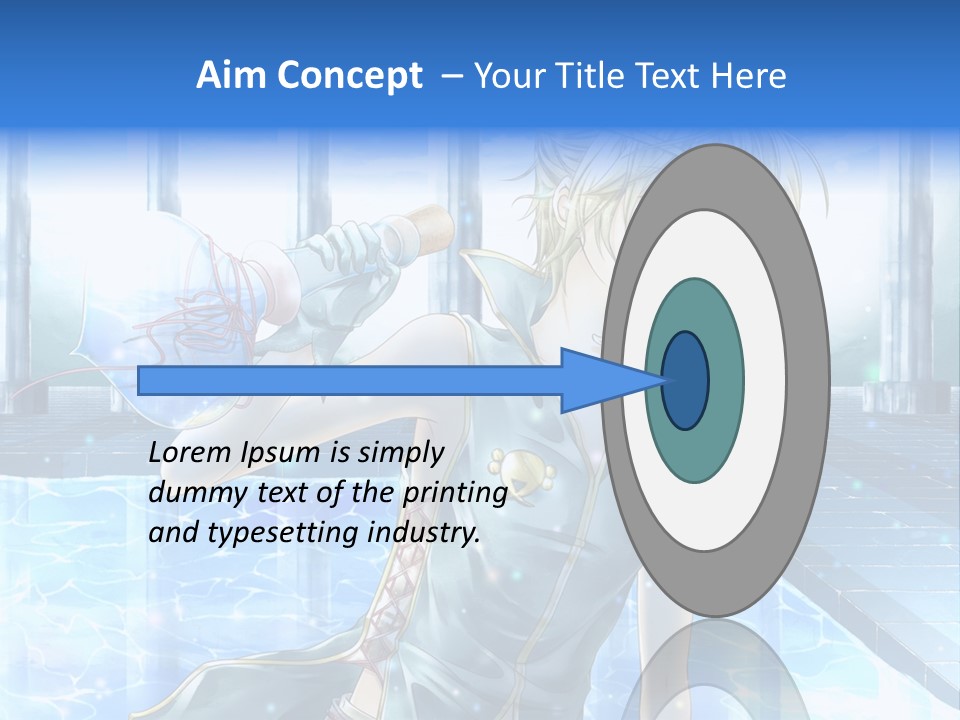 A Man In A Blue Dress Holding A Tennis Racquet PowerPoint Template