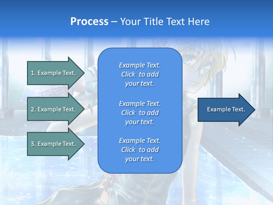 A Man In A Blue Dress Holding A Tennis Racquet PowerPoint Template