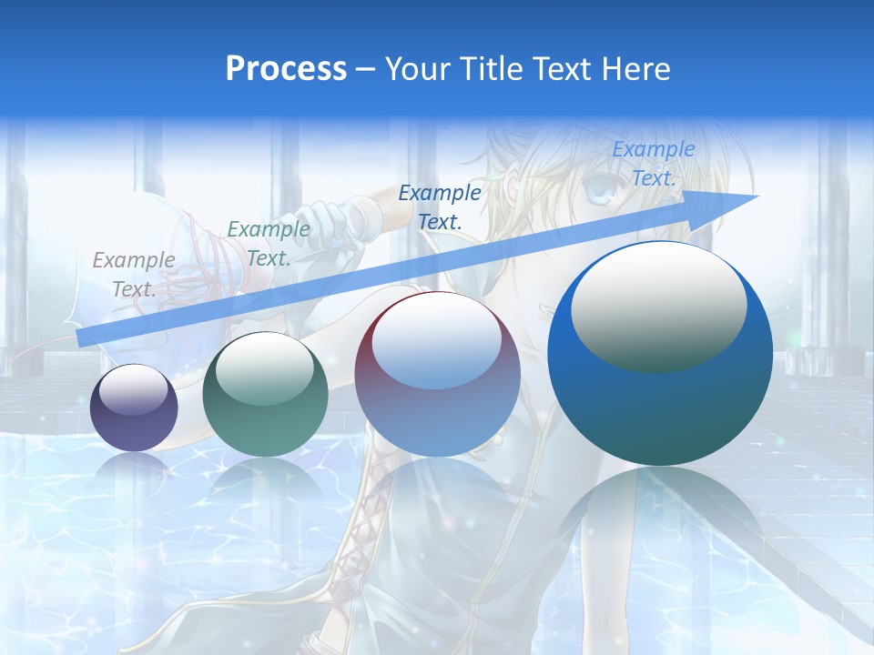 A Man In A Blue Dress Holding A Tennis Racquet PowerPoint Template