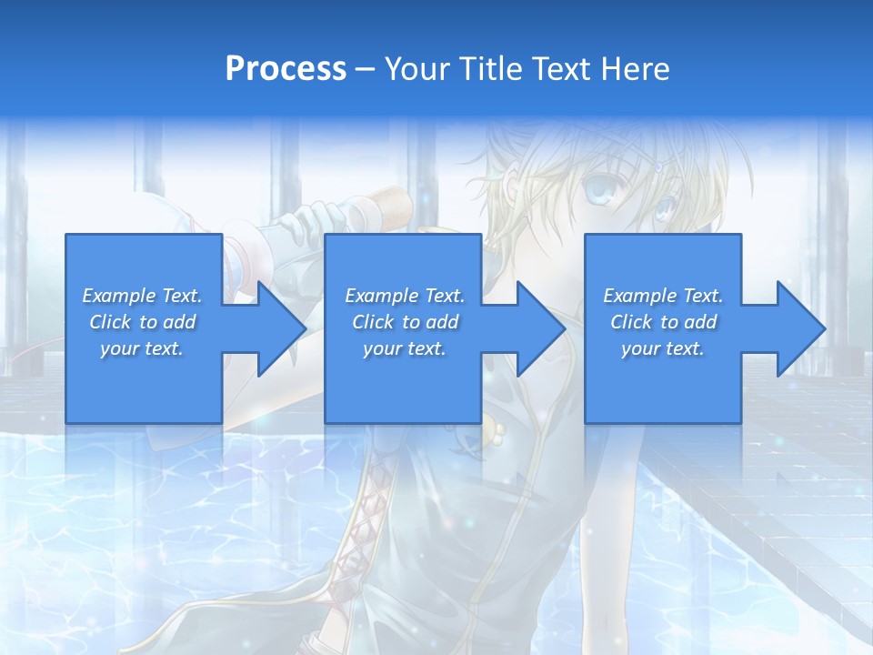 A Man In A Blue Dress Holding A Tennis Racquet PowerPoint Template