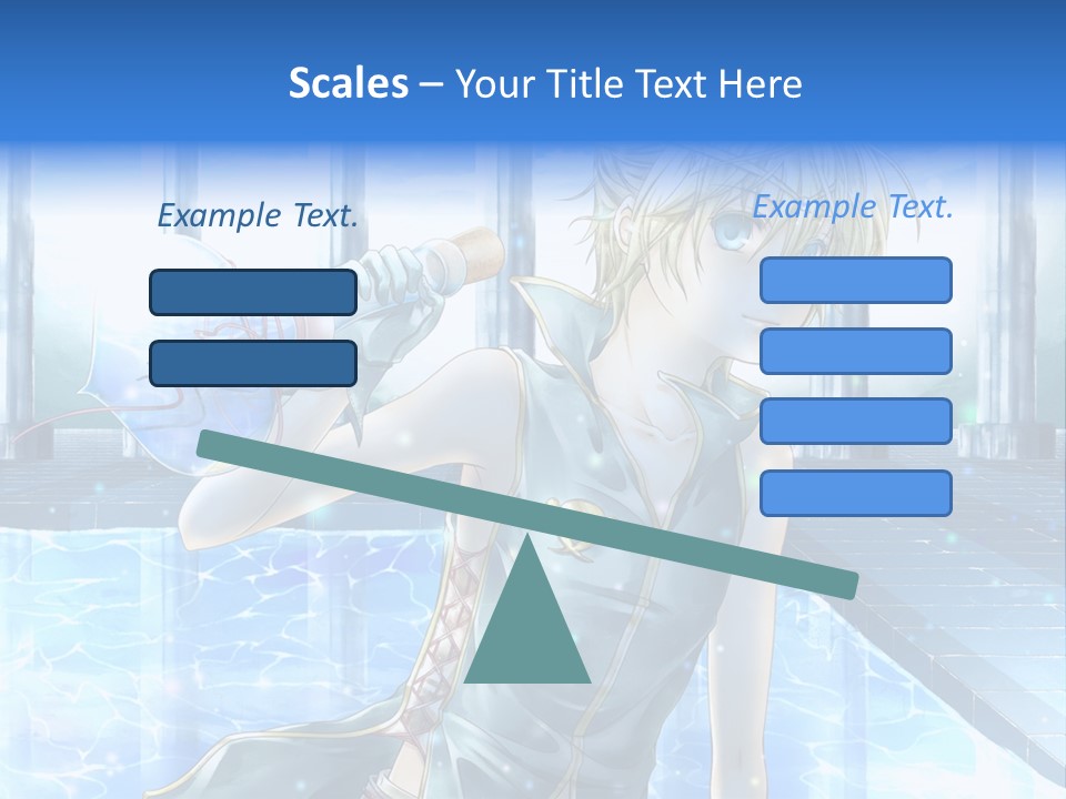 A Man In A Blue Dress Holding A Tennis Racquet PowerPoint Template