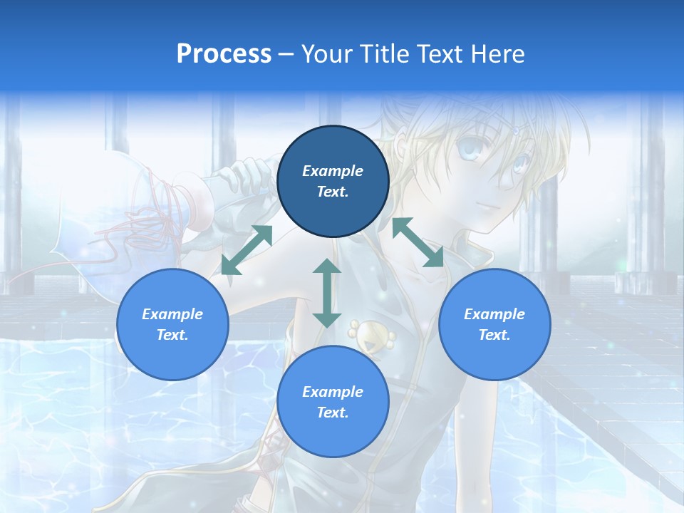 A Man In A Blue Dress Holding A Tennis Racquet PowerPoint Template