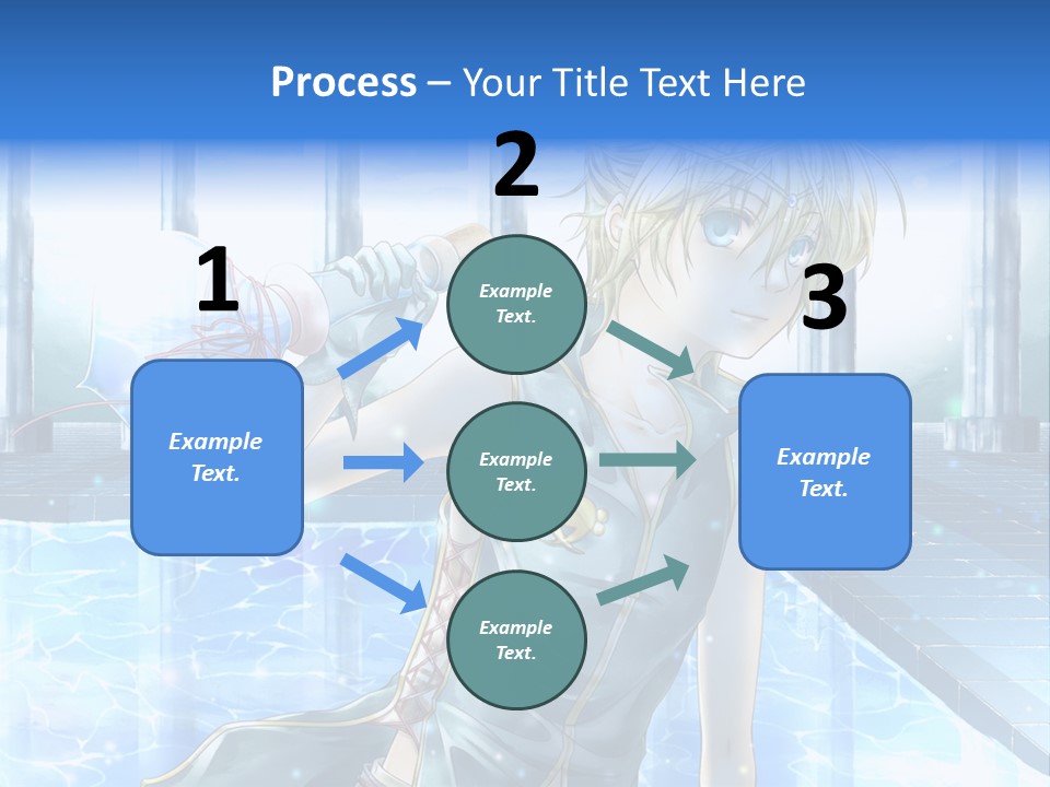 A Man In A Blue Dress Holding A Tennis Racquet PowerPoint Template
