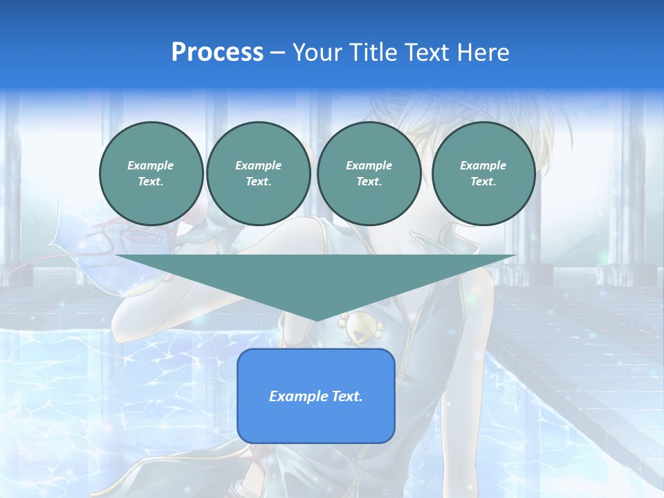 A Man In A Blue Dress Holding A Tennis Racquet PowerPoint Template