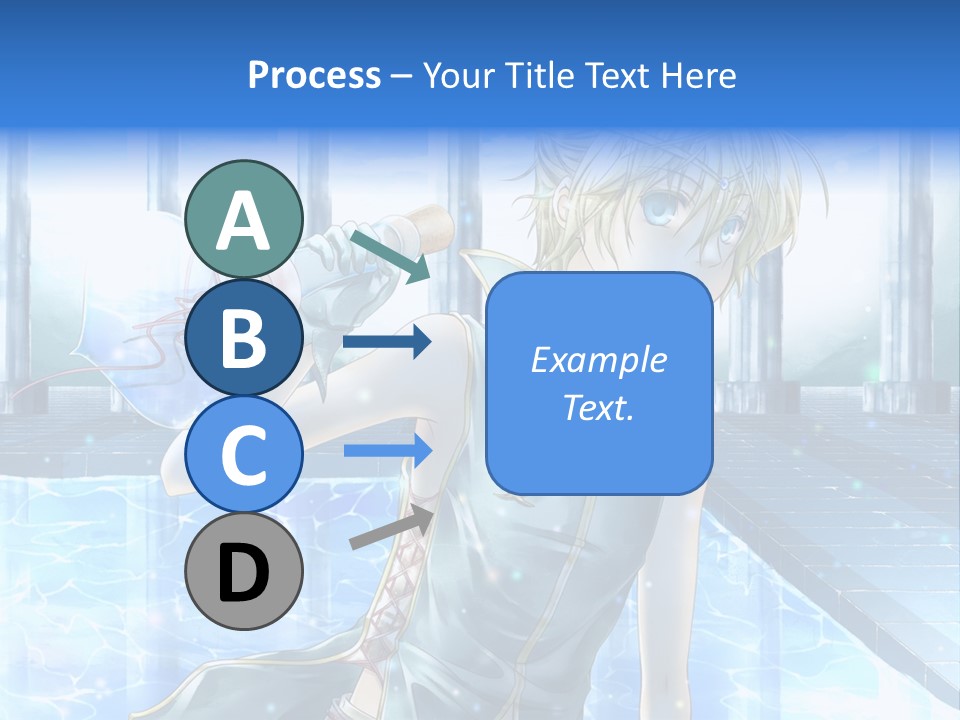 A Man In A Blue Dress Holding A Tennis Racquet PowerPoint Template