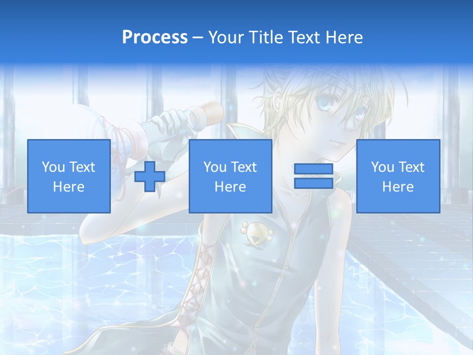 A Man In A Blue Dress Holding A Tennis Racquet PowerPoint Template