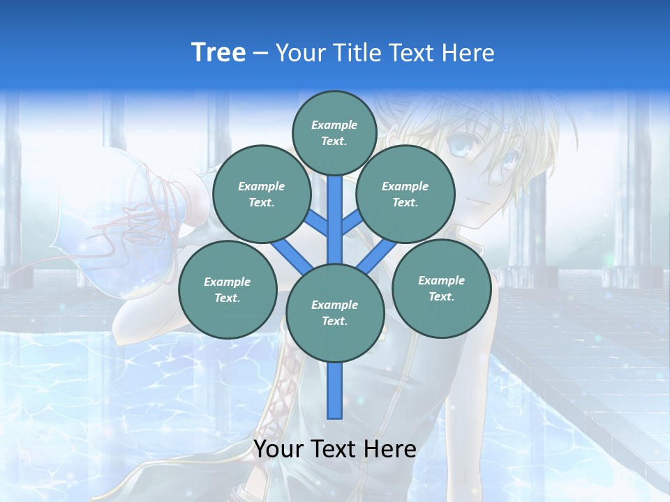 A Man In A Blue Dress Holding A Tennis Racquet PowerPoint Template