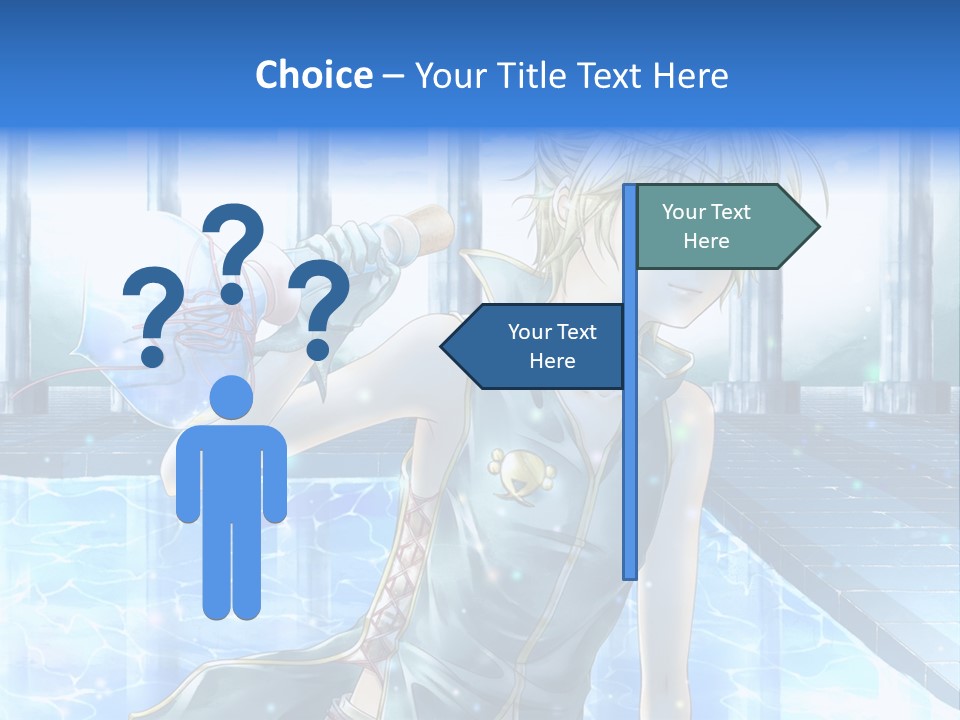 A Man In A Blue Dress Holding A Tennis Racquet PowerPoint Template