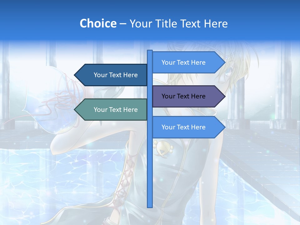 A Man In A Blue Dress Holding A Tennis Racquet PowerPoint Template