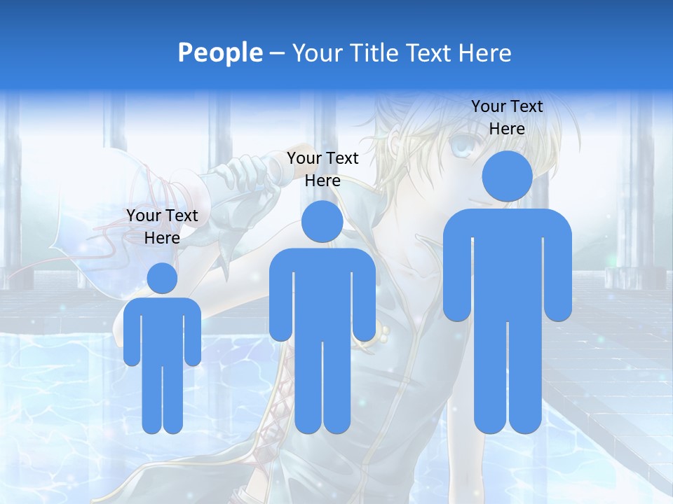 A Man In A Blue Dress Holding A Tennis Racquet PowerPoint Template