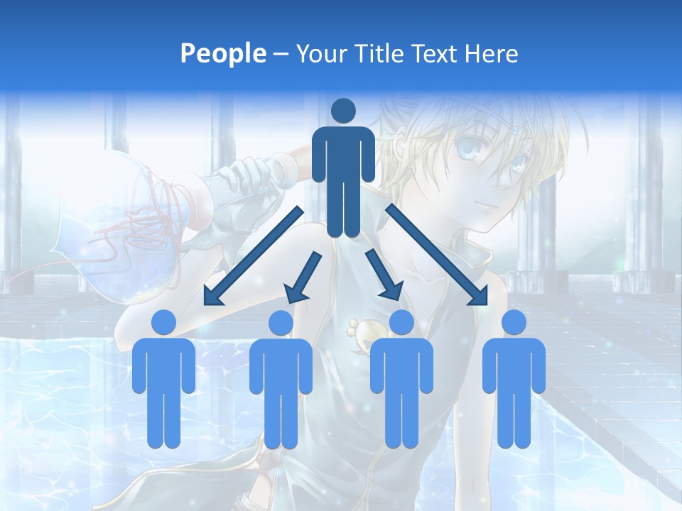 A Man In A Blue Dress Holding A Tennis Racquet PowerPoint Template