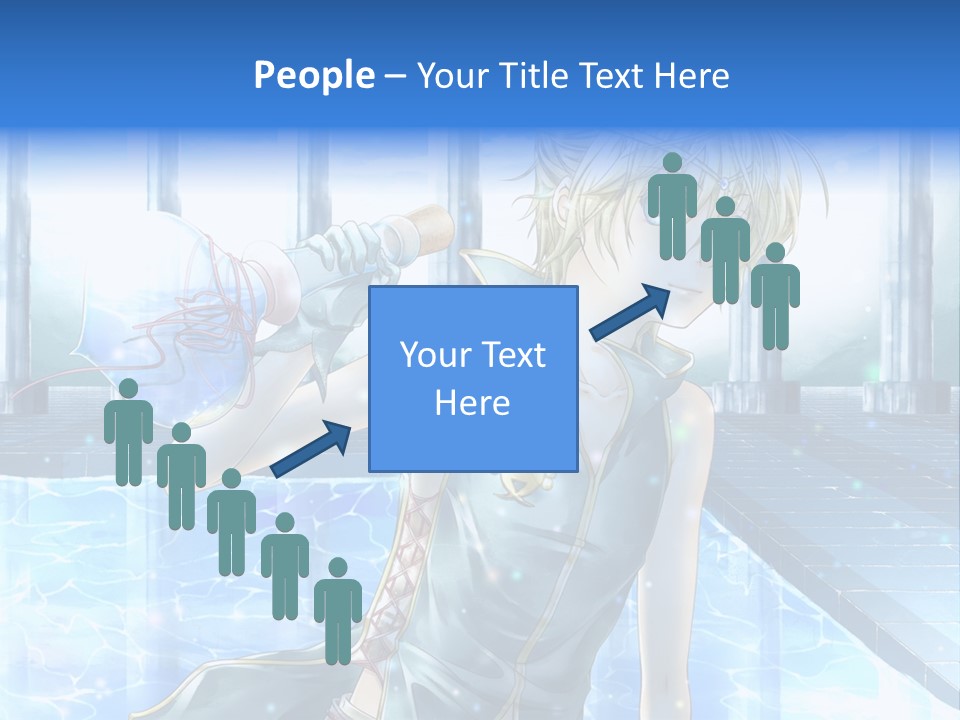 A Man In A Blue Dress Holding A Tennis Racquet PowerPoint Template