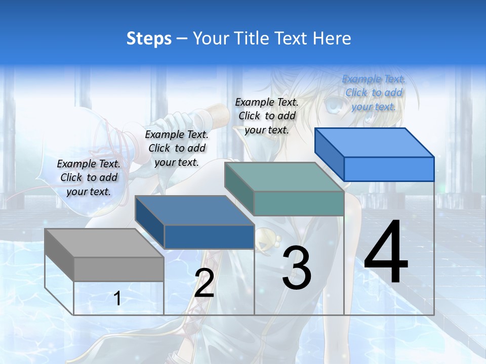 A Man In A Blue Dress Holding A Tennis Racquet PowerPoint Template
