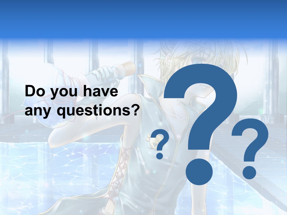 A Man In A Blue Dress Holding A Tennis Racquet PowerPoint Template