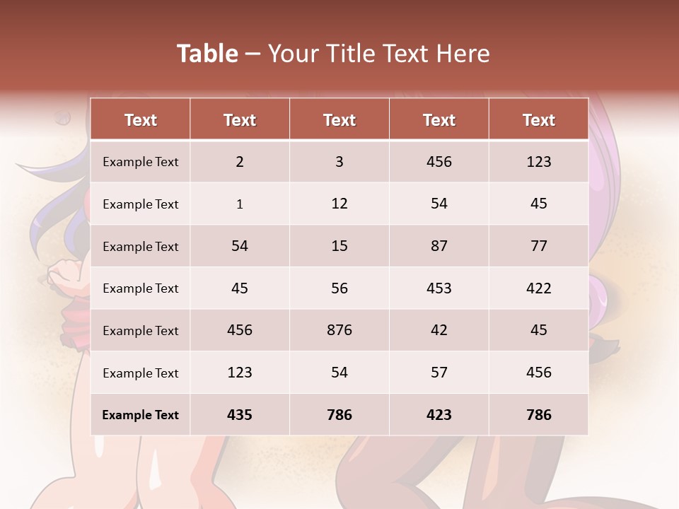 A Couple Of Cartoon Girls Standing Next To Each Other PowerPoint Template