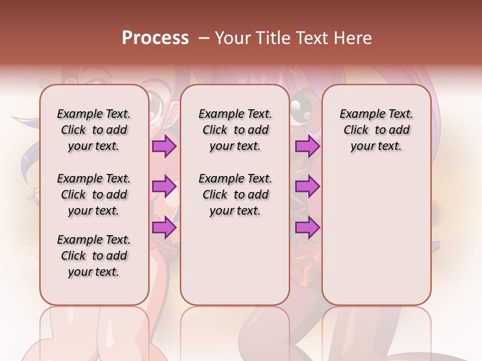A Couple Of Cartoon Girls Standing Next To Each Other PowerPoint Template