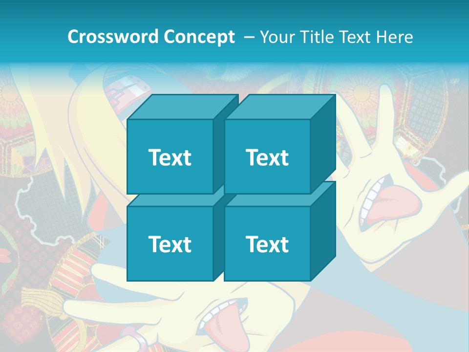 A Woman With A Surprised Look On Her Face PowerPoint Template