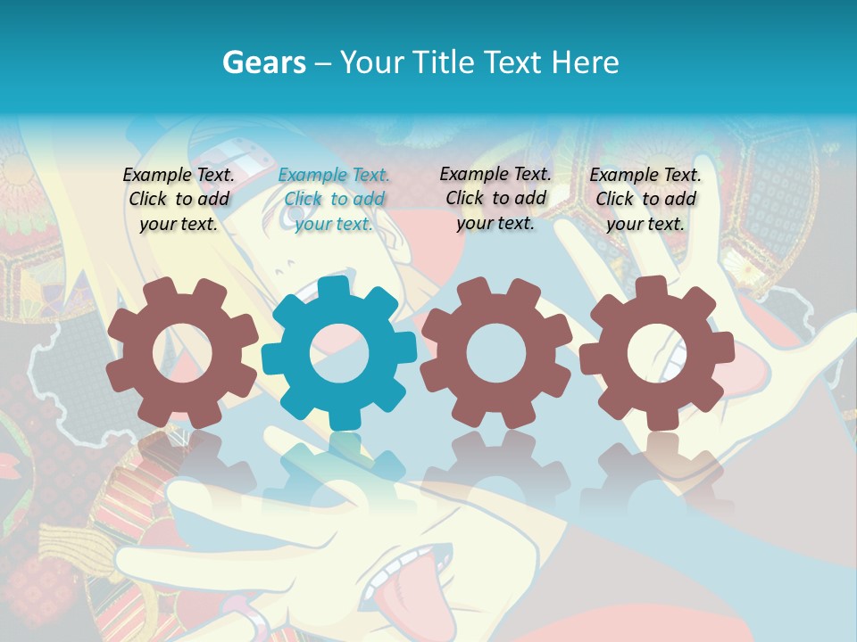 A Woman With A Surprised Look On Her Face PowerPoint Template