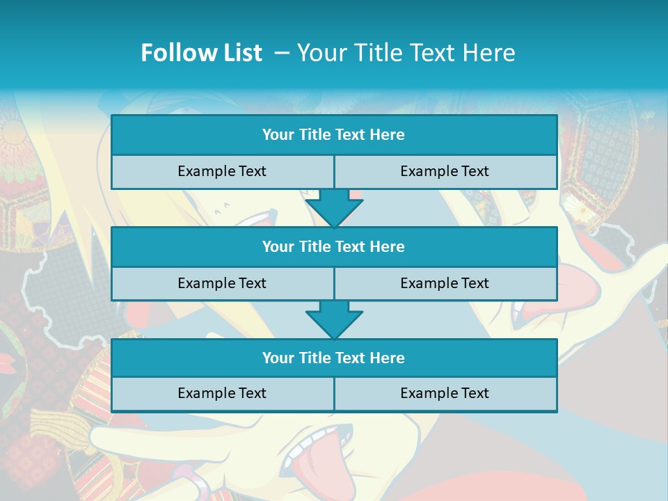 A Woman With A Surprised Look On Her Face PowerPoint Template