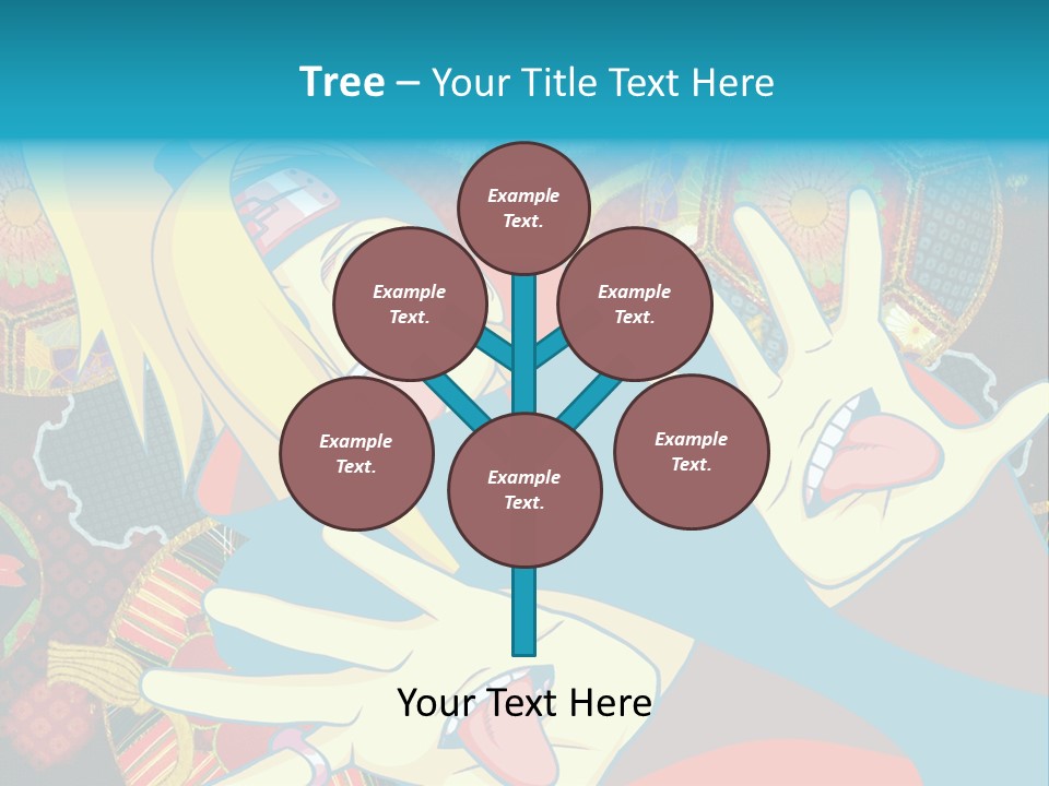 A Woman With A Surprised Look On Her Face PowerPoint Template