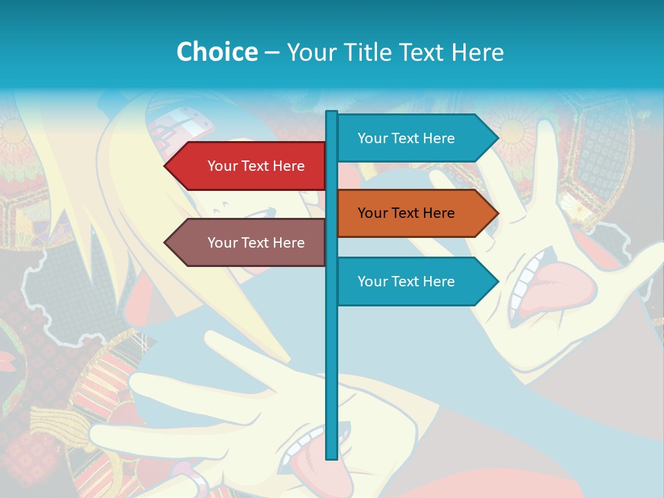 A Woman With A Surprised Look On Her Face PowerPoint Template