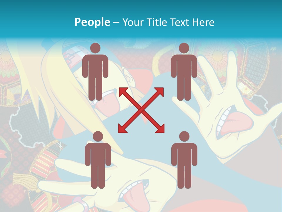 A Woman With A Surprised Look On Her Face PowerPoint Template