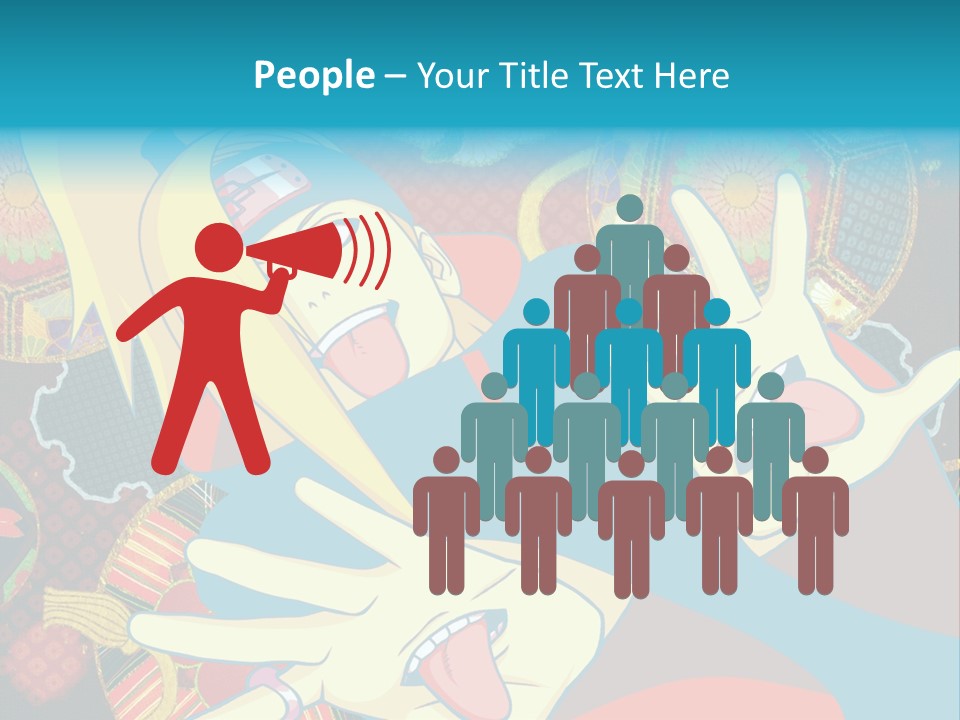 A Woman With A Surprised Look On Her Face PowerPoint Template