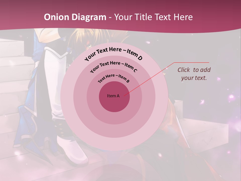 A Couple Of Anime Characters Sitting Next To Each Other PowerPoint Template