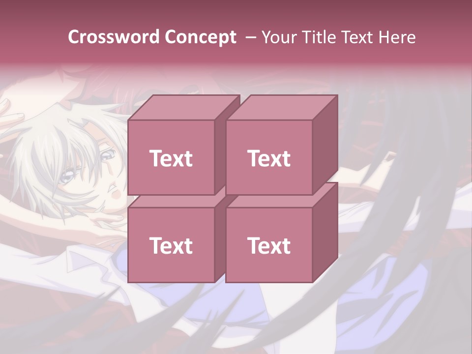 A Couple Of Anime Characters Hugging In Front Of An American Flag PowerPoint Template