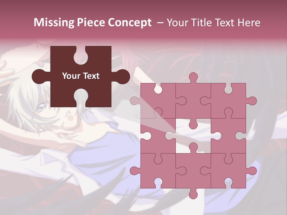 A Couple Of Anime Characters Hugging In Front Of An American Flag PowerPoint Template