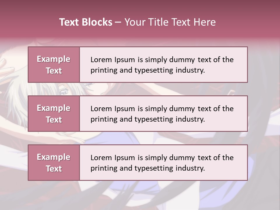 A Couple Of Anime Characters Hugging In Front Of An American Flag PowerPoint Template