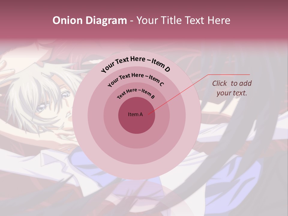 A Couple Of Anime Characters Hugging In Front Of An American Flag PowerPoint Template