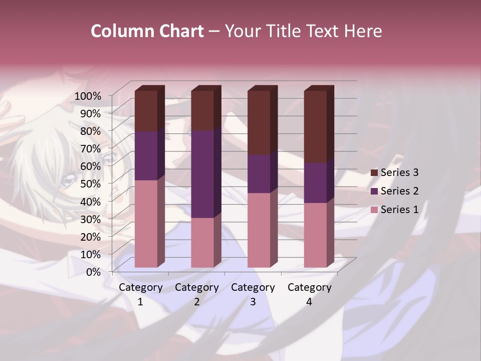 A Couple Of Anime Characters Hugging In Front Of An American Flag PowerPoint Template