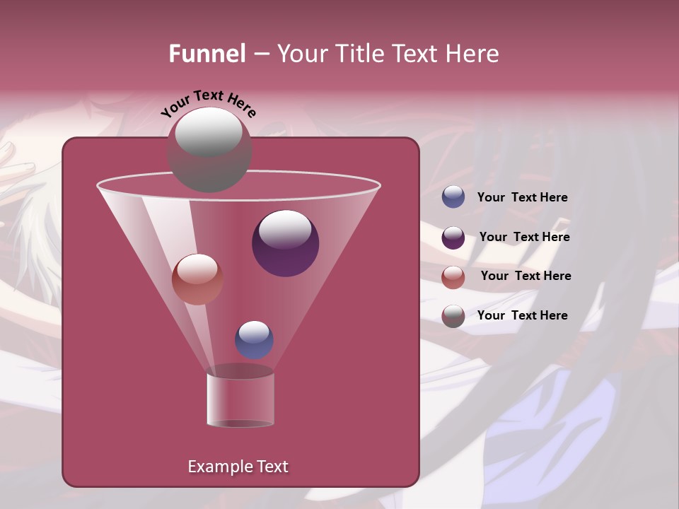 A Couple Of Anime Characters Hugging In Front Of An American Flag PowerPoint Template