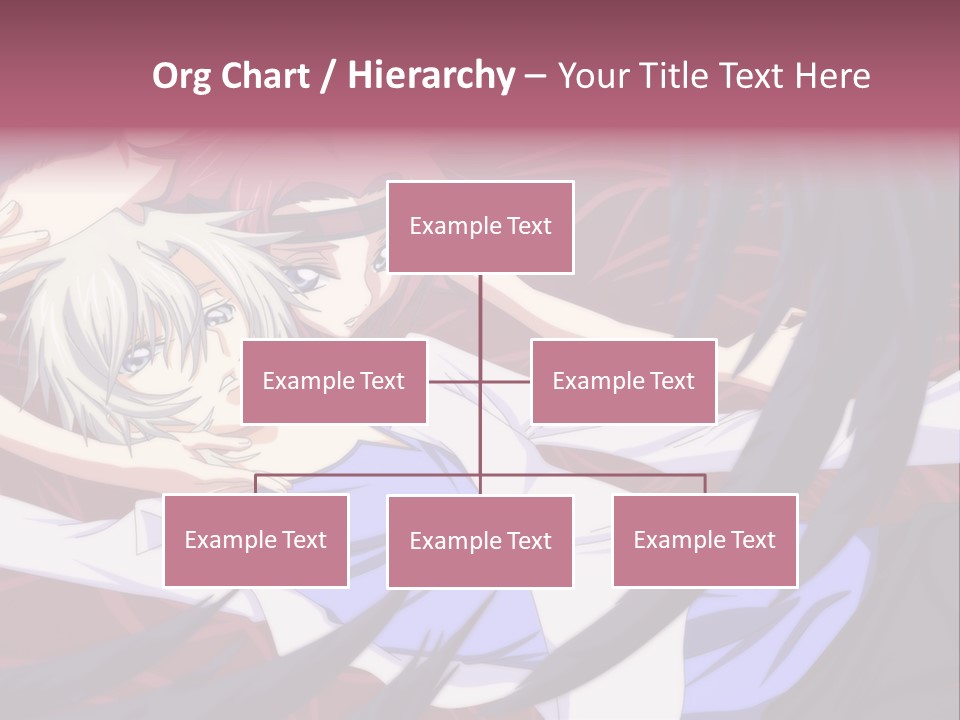 A Couple Of Anime Characters Hugging In Front Of An American Flag PowerPoint Template