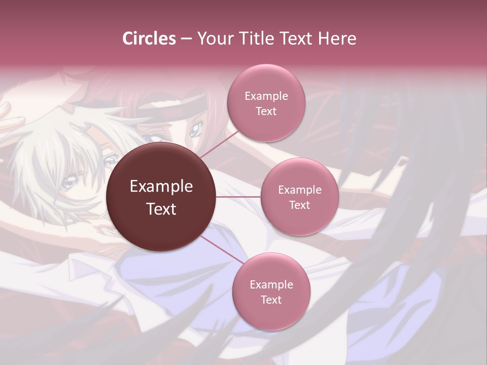 A Couple Of Anime Characters Hugging In Front Of An American Flag PowerPoint Template