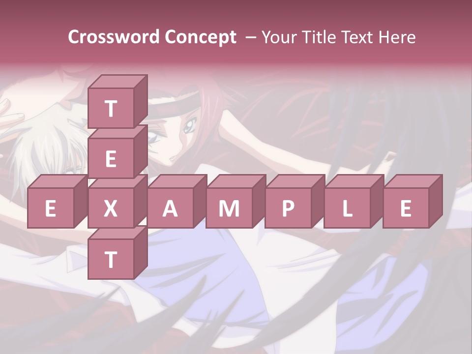 A Couple Of Anime Characters Hugging In Front Of An American Flag PowerPoint Template