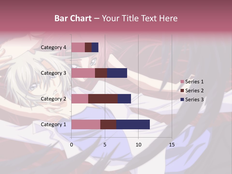 A Couple Of Anime Characters Hugging In Front Of An American Flag PowerPoint Template
