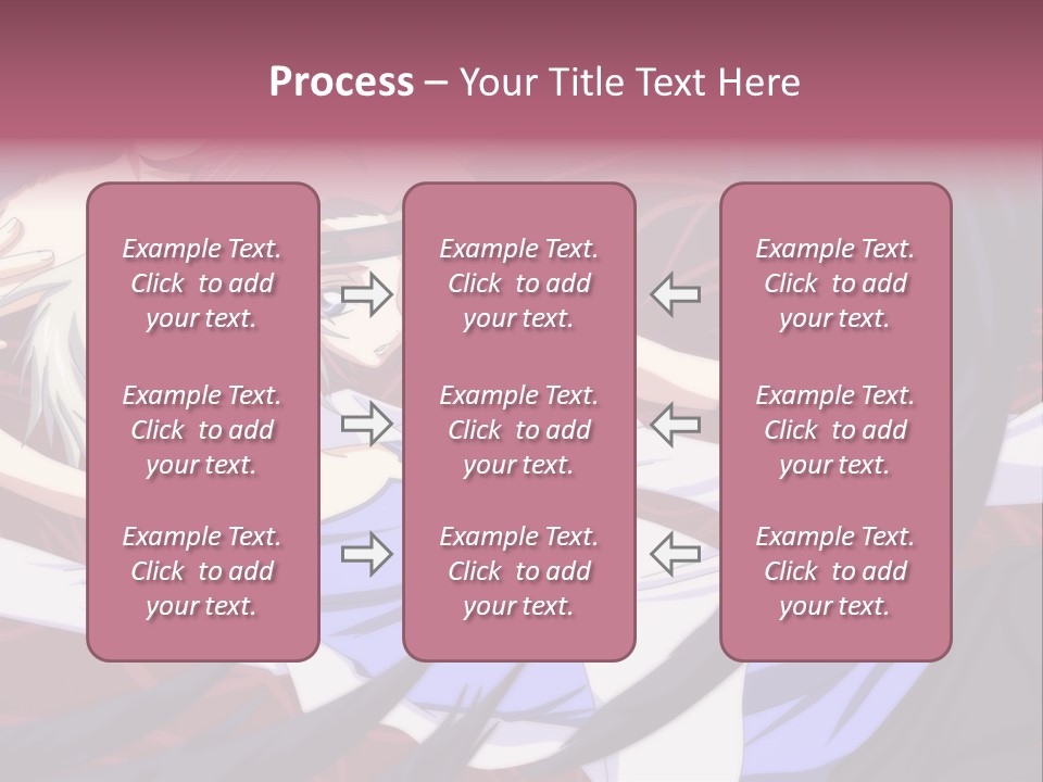 A Couple Of Anime Characters Hugging In Front Of An American Flag PowerPoint Template