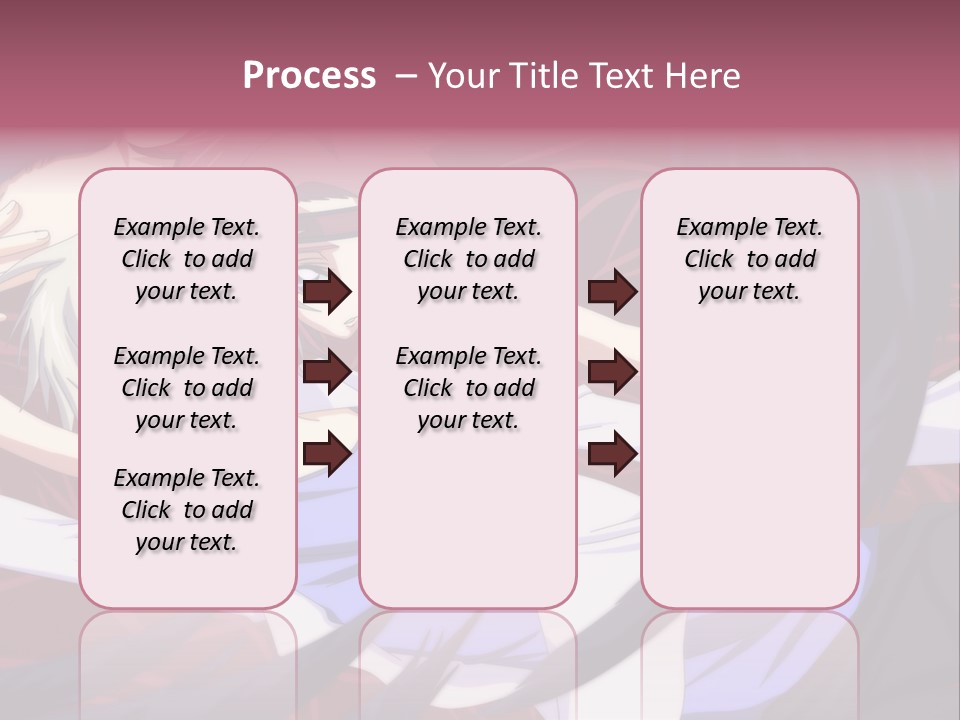 A Couple Of Anime Characters Hugging In Front Of An American Flag PowerPoint Template